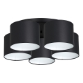 Candelabro integrado ARDEN 5xE27/60W/230V preto/branco