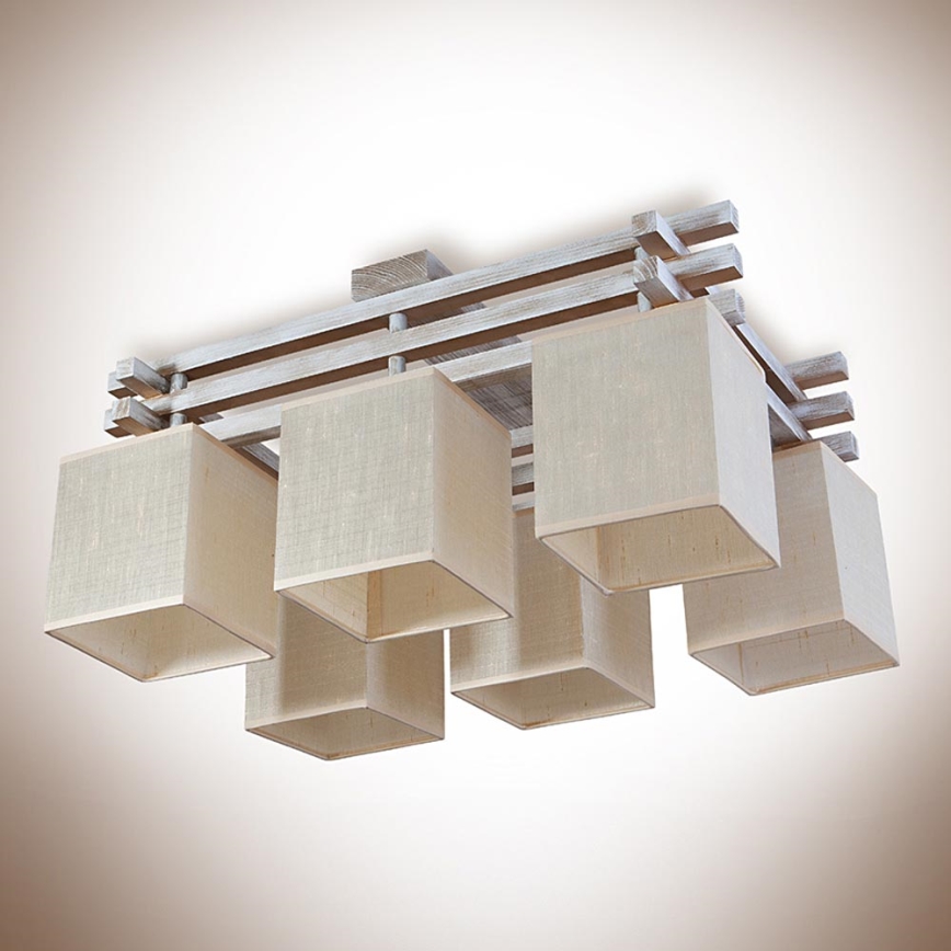 Candelabro integrado BERGAMO 6xE14/40W/230V bege
