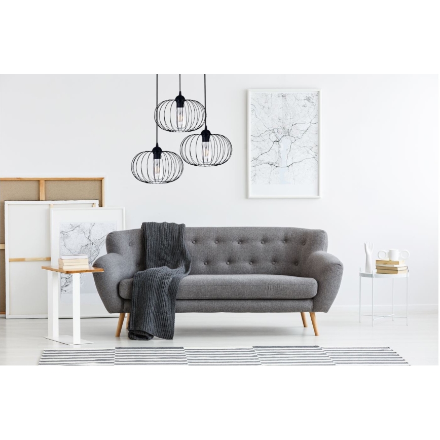 Candelabro integrado BOCCA 3xE27/60W/230V