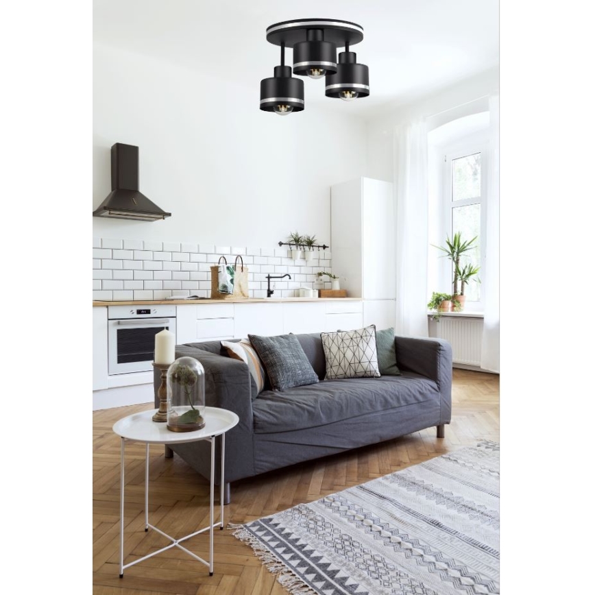 Candelabro integrado BODO SILVER 3xE27/60W/230V