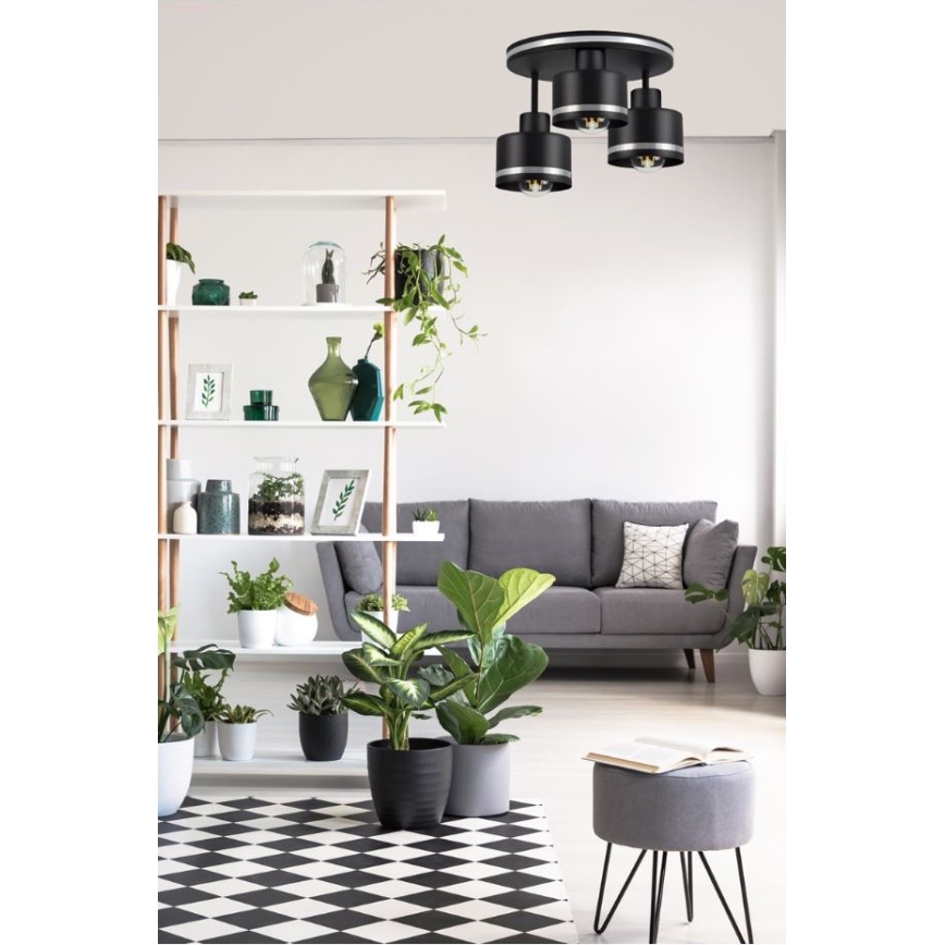 Candelabro integrado BODO SILVER 3xE27/60W/230V