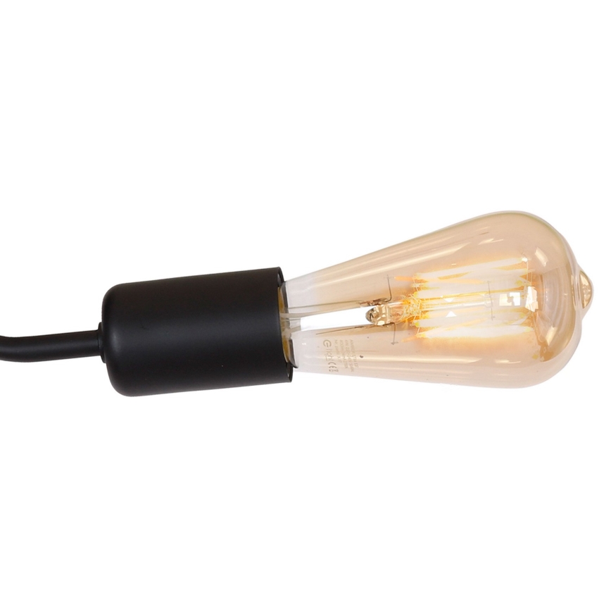 Candelabro integrado BRENDA 3xE27/60W/230V preto