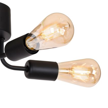 Candelabro integrado BRENDA 5xE27/60W/230V preto