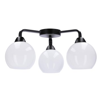 Candelabro integrado CALDERA 3xE27/60W/230V preto