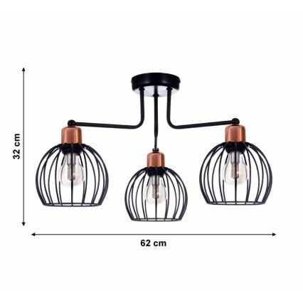 Candelabro integrado CELTA 3xE27/40W/230V
