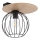 Candelabro integrado CYBER 1xE27/60W/230V madeira/preto