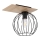 Candelabro integrado CYBER 1xE27/60W/230V madeira/preto