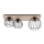 Candelabro integrado CYBER 3xE27/60W/230V madeira/preto