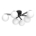 Candelabro integrado DAGA 6xE14/60W/230V