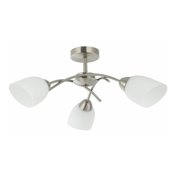 Candelabro integrado DONNA 3xE27/60W/230V níquel
