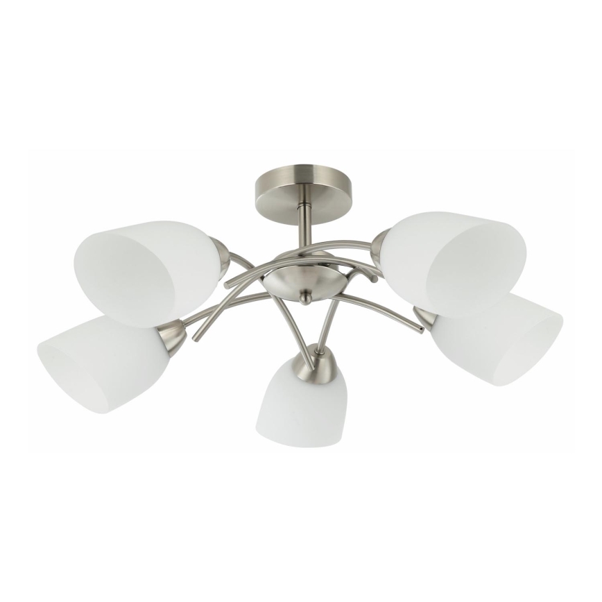 Candelabro integrado DONNA 5xE27/60W/230V níquel