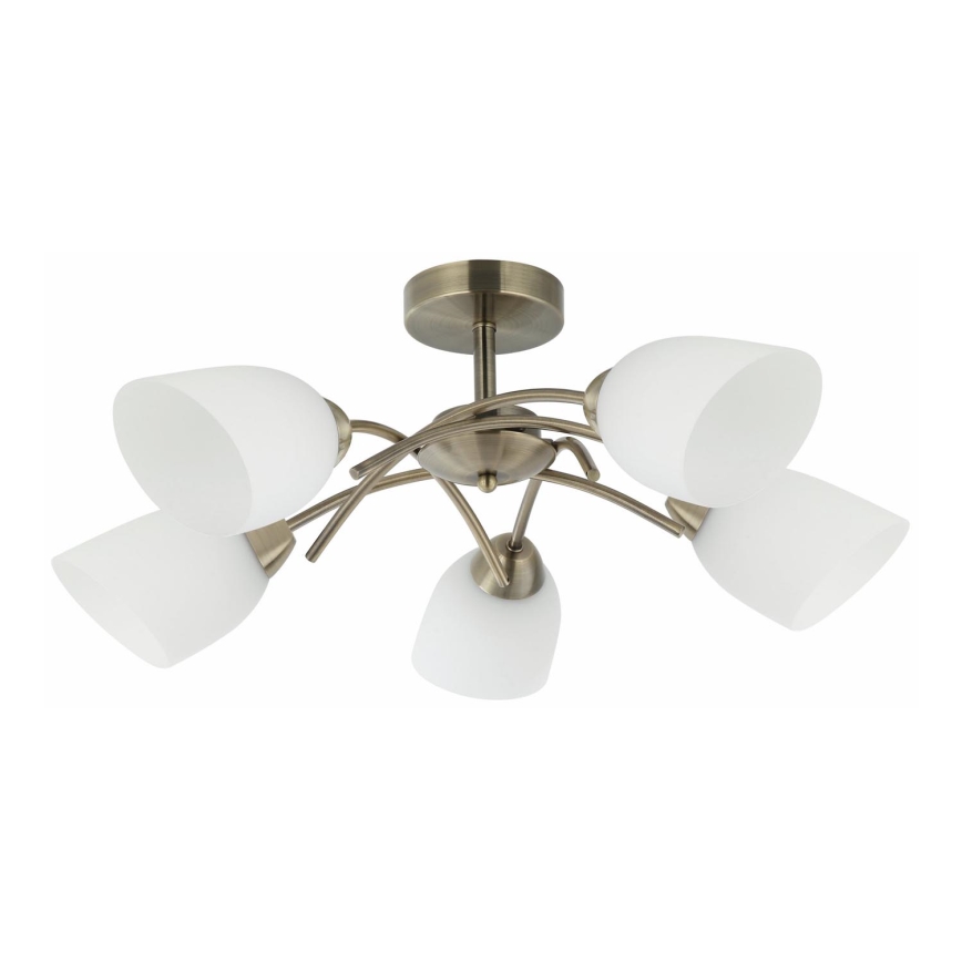 Candelabro integrado DONNA 5xE27/60W/230V pátina