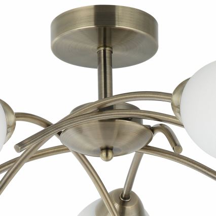 Candelabro integrado DONNA 5xE27/60W/230V pátina