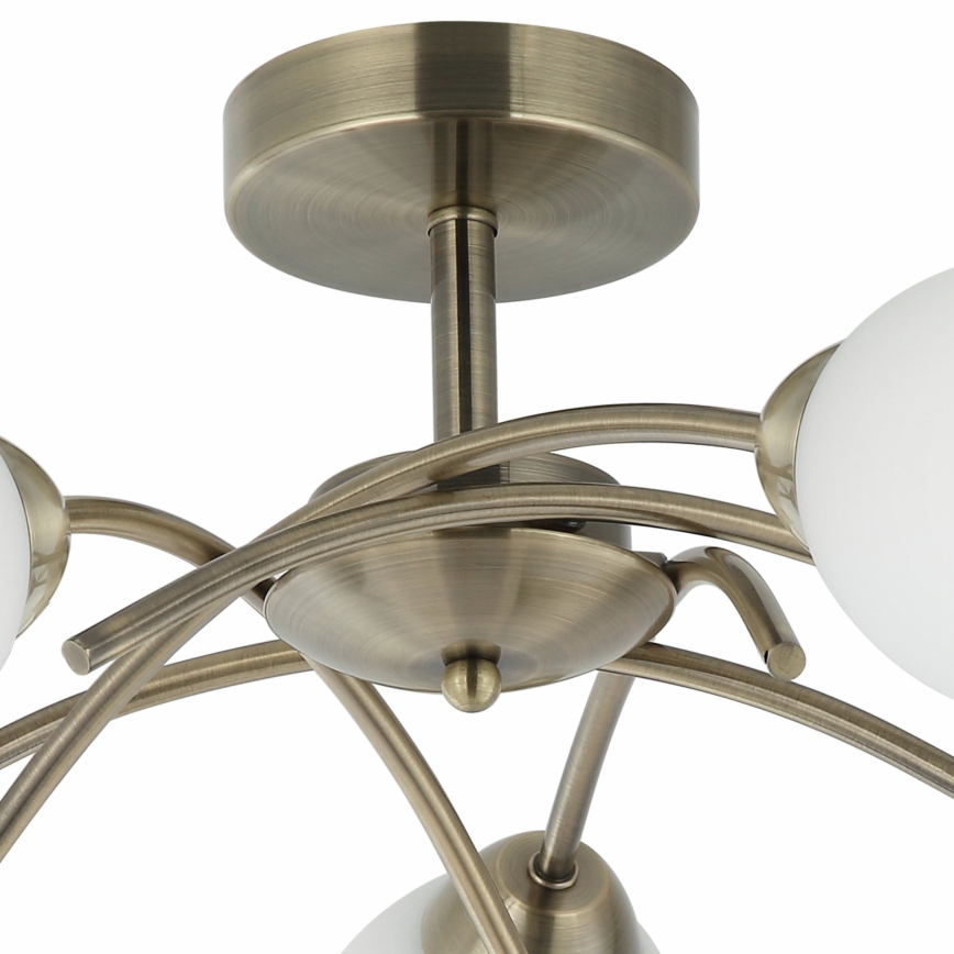 Candelabro integrado DONNA 5xE27/60W/230V pátina