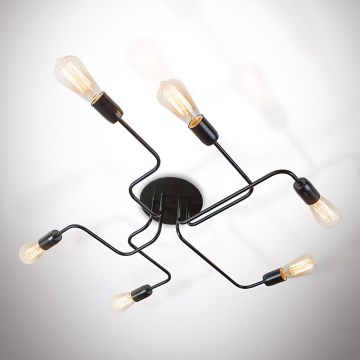 Candelabro integrado ELECTRICO 6xE27/40W/230V 76 cm
