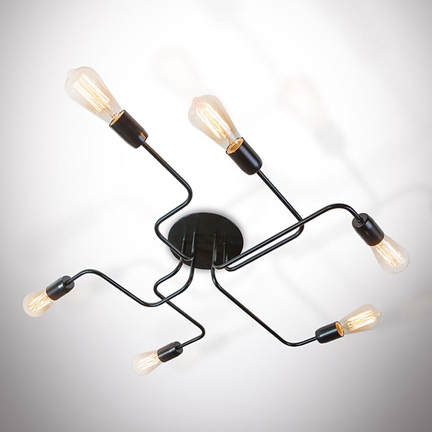 Candelabro integrado ELECTRICO 6xE27/40W/230V 76 cm