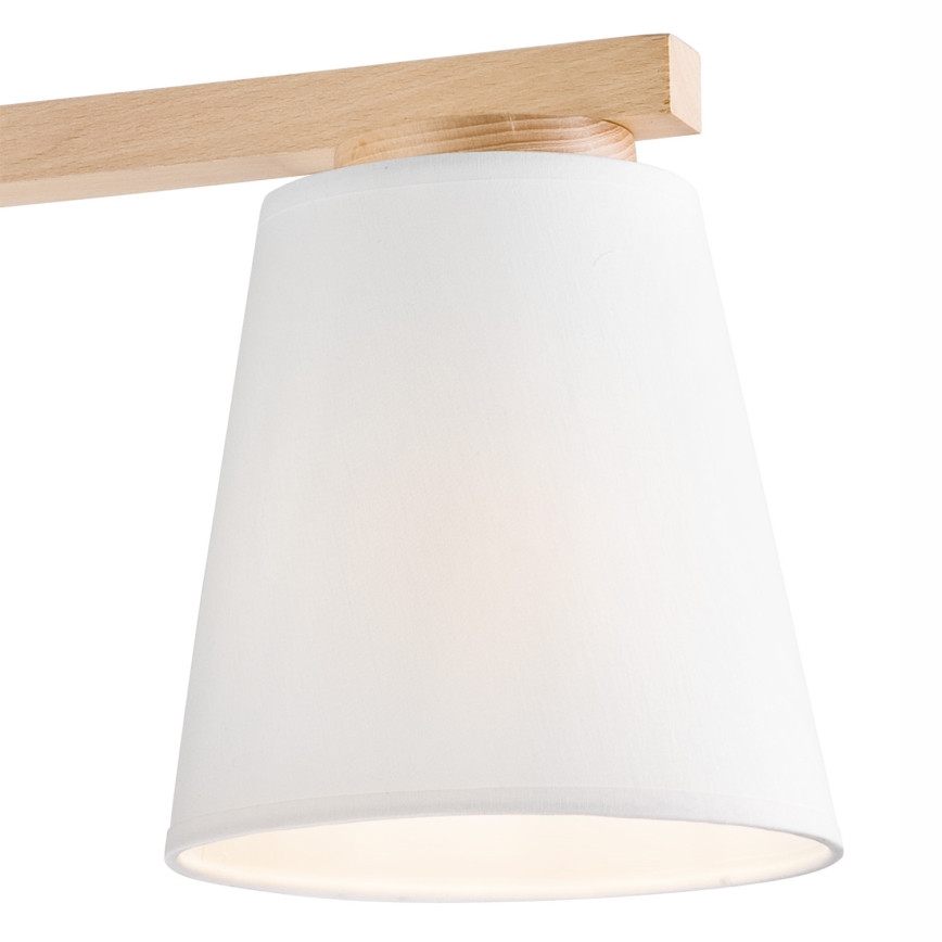 Candelabro integrado ELLIE 3xE27/60W/230V faia - FSC certificado