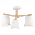 Candelabro integrado ELLIE 3xE27/60W/230V faia - FSC certificado