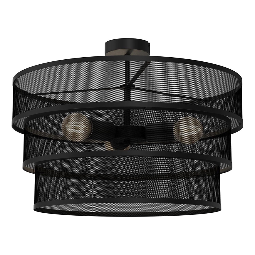 Candelabro integrado GLUM 3xE27/60W/230V preto