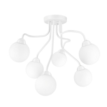 Candelabro integrado HOLLY 6xG9/5W/230V branco
