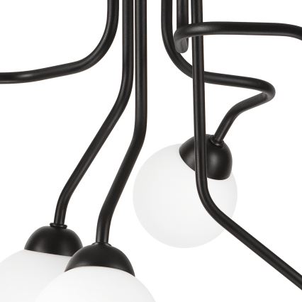 Candelabro integrado HOLLY 6xG9/5W/230V preto