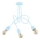 Candelabro integrado infantil  TANGO 3xE27/60W/230V AZUL