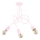 Candelabro integrado infantil  TANGO 3xE27/60W/230V rosa