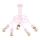 Candelabro integrado infantil  TANGO 5xE27/60W/230V rosa