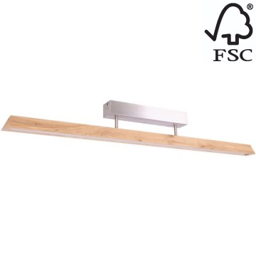 Candelabro integrado LED com regulação DEROTT 3xLED/14W/230V carvalho – FSC certificado
