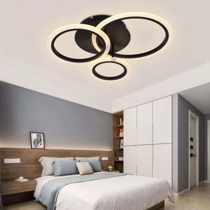 Candelabro integrado LED com regulação LED/40W/230V 3000-6500K preto + controlo remoto