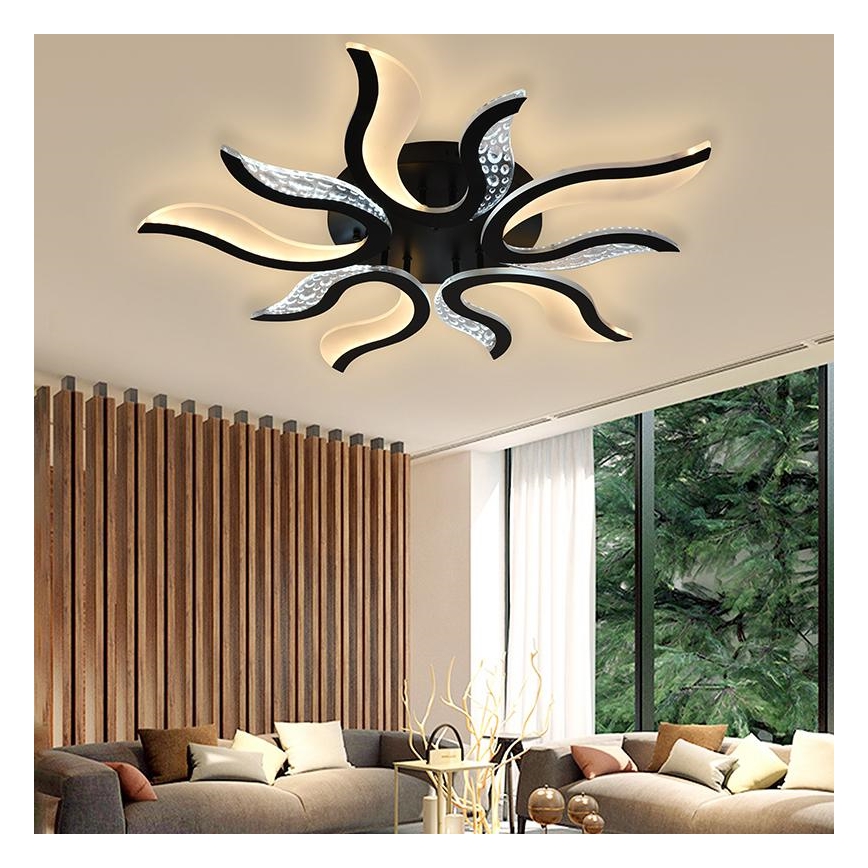 Candelabro integrado LED com regulação LED/65W/230V 3000-6500K preto + controlo remoto