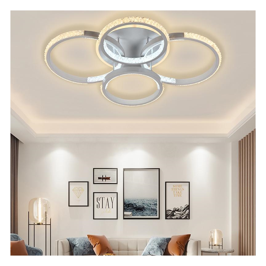 Candelabro integrado LED com regulação LED/80W/230V 3000-6500K + controlo remoto