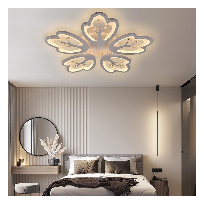 Candelabro integrado LED com regulação LED/80W/230V 3000-6500K + controlo remoto