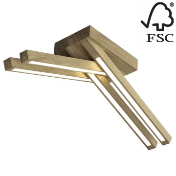 Candelabro integrado LED LINUS 4xLED/4,5W/230V carvalho mate - certificado por FSC