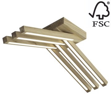 Candelabro integrado LED LINUS 6xLED/4,5W/230V carvalho mate - certificado por FSC