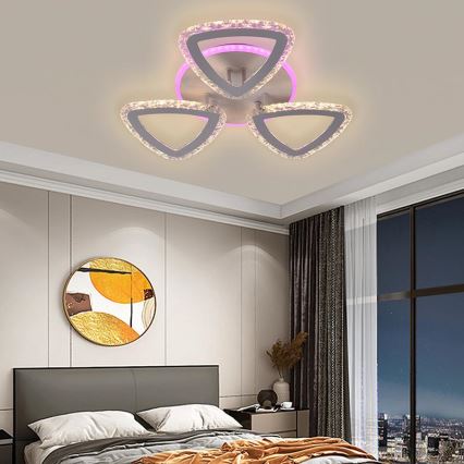 Candelabro integrado LED RGB com regulação LED/45W/230V 3000-6500K + controlo remoto