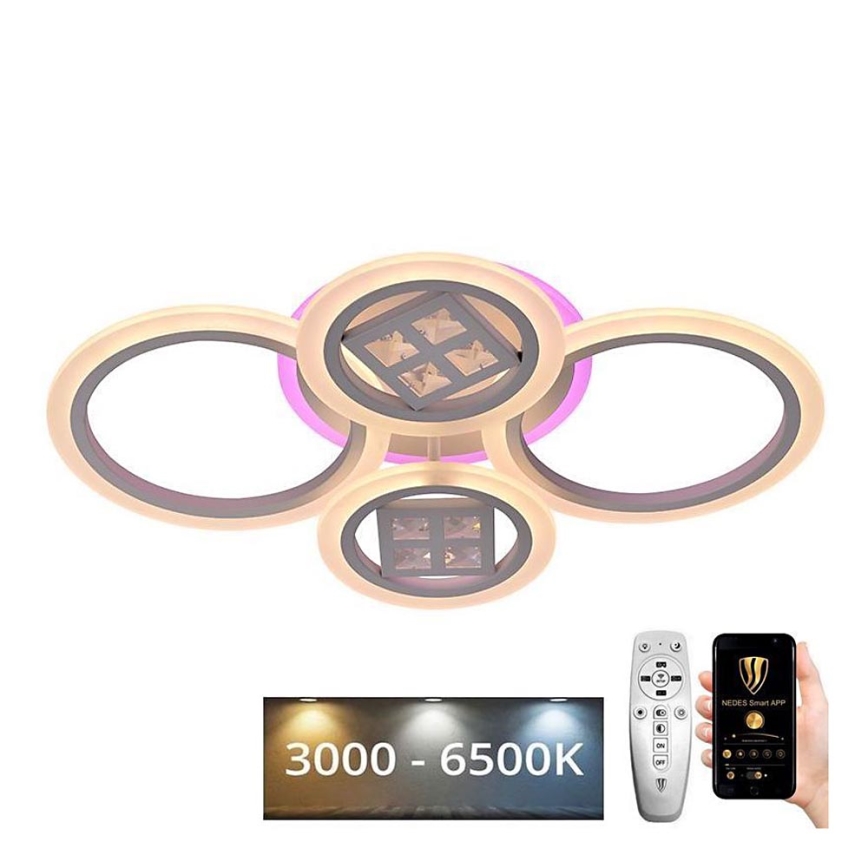 Candelabro integrado LED RGB com regulação LED/50W/230V 3000-6500K + controlo remoto