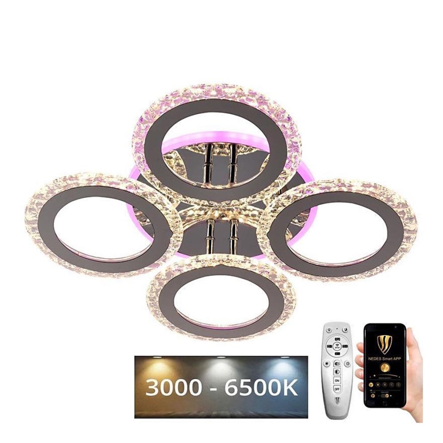 Candelabro integrado LED RGB com regulação LED/55W/230V 3000-6500K + controlo remoto