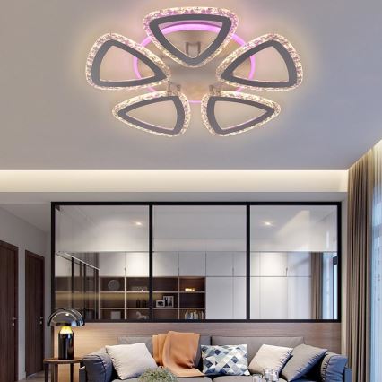 Candelabro integrado LED RGB com regulação LED/70W/230V 3000-6500K + controlo remoto