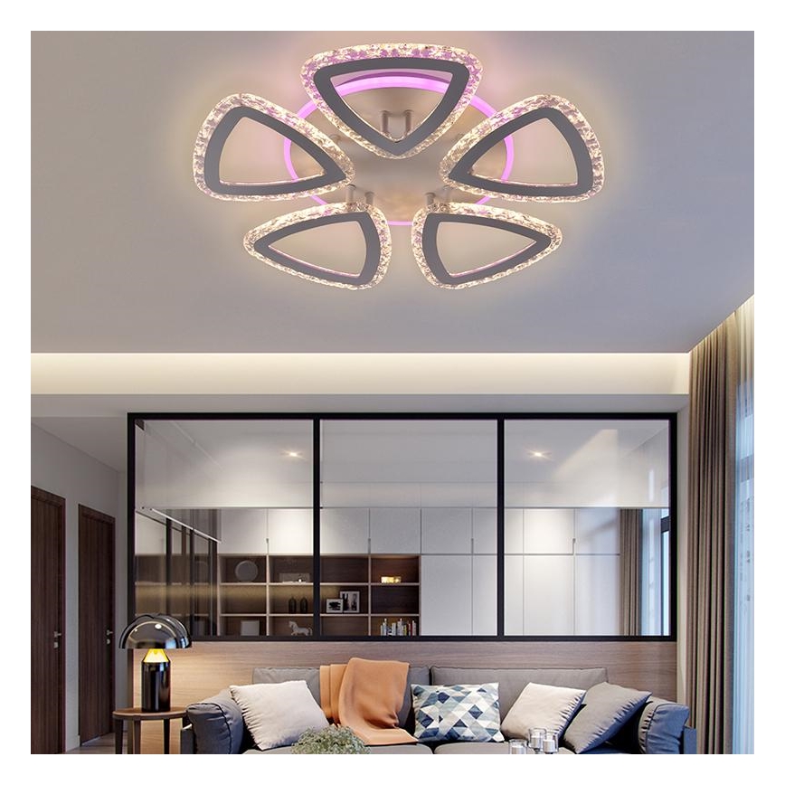 Candelabro integrado LED RGB com regulação LED/70W/230V 3000-6500K + controlo remoto