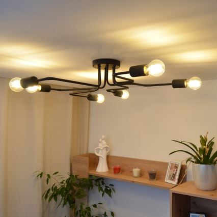 Candelabro integrado LED TUBE 6xE27/15W/230V