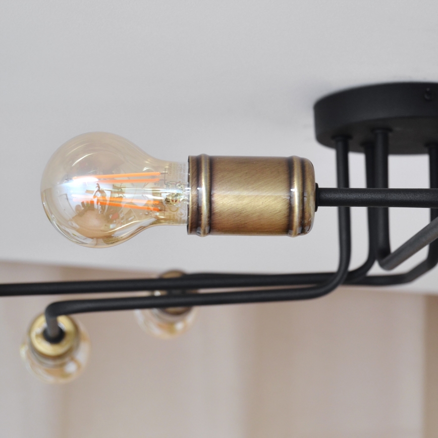 Candelabro integrado LED TUBE 6xE27/15W/230V