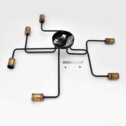 Candelabro integrado LED TUBE 6xE27/15W/230V