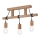Candelabro integrado LEON 3xE27/60W/230V carvalho