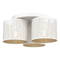 Candelabro integrado LOFT SHADE 3xE27/60W/230V branco/dourado