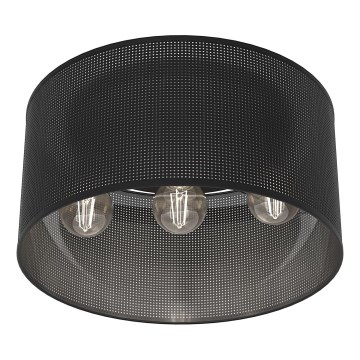 Candelabro integrado LOFT SHADE 3xE27/60W/230V preto