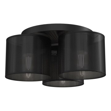 Candelabro integrado LOFT SHADE 3xE27/60W/230V preto