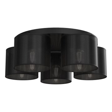Candelabro integrado LOFT SHADE 5xE27/60W/230V preto