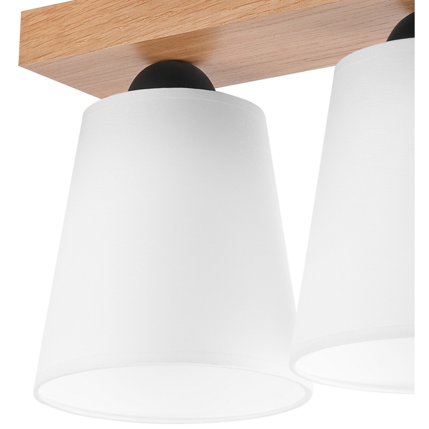 Candelabro integrado LULA 2xE27/60W/230V carvalho