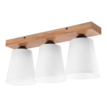 Candelabro integrado LULA 3xE27/60W/230V carvalho